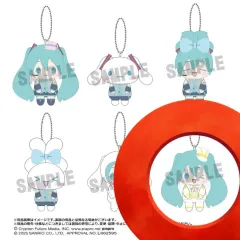 初音ミク シナモロール おすわり ぬいぐるみ キーホルダー