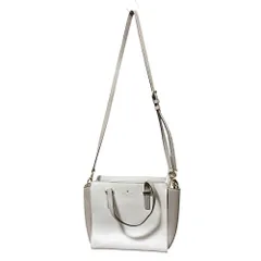 美品 kate spade ケイトスペード バイカラー 2WAYハンドバッグ ベージュ レディース 古着 中古 USED