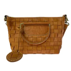 zucchero filato ズッケロフィラート 2wayハンドバッグ/キャメル