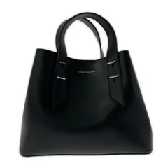 CHARLES & KEITH チャールズ＆キース  ポーチ付き 2wayハンドバッグ/ブラック