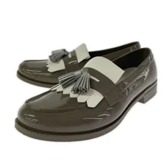 TEMPERATE テンパレイト タッセルレインシューズローファー size40/グレー系