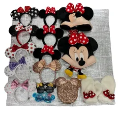 186001 上海ディズニーカチューシャ　東京ディズニーリゾート　ファンキャップ　カチューシャ　手袋 ユニセックス 15点まとめ売り