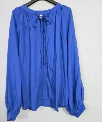 BASKET バスケット リー リボン ロング スリーブ ブラウス