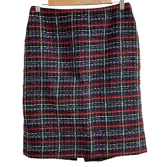 美品 23区 ジュールトゥルニエ ツイードスカート サイズ40 レッド レディース 古着 中古 USED