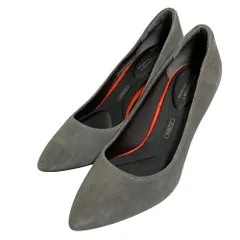 美品 ROCKPORT ロックポート スエード ポインテッドトゥ パンプス サイズ22cm グレー レディース 古着 中古 USED