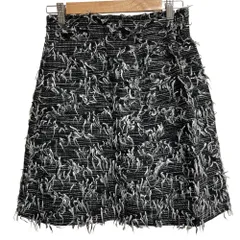 美品 23AW Mystrada マイストラーダ ツイードスカート サイズ38 ブラック ホワイト レディース 古着 中古 USED