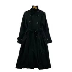 axes femme アクシーズファム ベルト付き 2wayスリーブ プリーツコート sizeF/ブラック