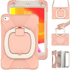 iPad Mini 5/iPad Mini 4ケース 360°回転持ち手 耐衝撃 ペンシル収納 頑丈 キッズ かわいい 子供 子ども 持ち手付き 肩掛け 斜め掛け アイパッド ミニ5/4 2018/2015 7.9インチカバー 横置き 縦置き可能 可愛く丈夫ス