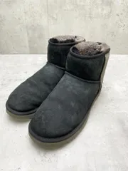 UGG アグ 5854 クラシック ミニ ムートン ブーツ size27.5/ブラック ◆■◎メンズ