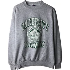 古着 90年代 Tee Jays 3連プリント カレッジスウェットシャツ トレーナー USA製 メンズL相当 ヴィンテージ/eaa612381