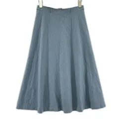 COUP DE CHANCE クード・シャンス ウール Aラインスカート size36/ライトブルー