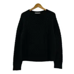 green label relaxing グリーンレーベルリラクシング ウール混ニット sizeM/ブラック