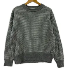 A DAY IN THE LIFE UNITED ARROWS アデイインザライフユナイテッドアローズ クルーネックニット size表記なし/グレー×ホワイト