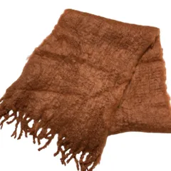 美品 BALMUIR バルミュール モヘアマフラー ブラウン レディース 古着 中古 USED