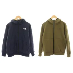 ザノースフェイス THE NORTH FACE リバーシブルテックエアフーディ REVERSIBLE TECH AIR HOODIE ブルゾン ナイロンジャケット アウター M 紺 ネイビー カーキ NT62186 /YT