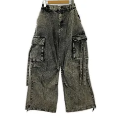 LILL リル カーゴデニムパンツ sizeS/ブラック系
