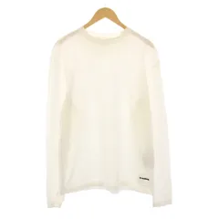 ジルサンダープラス JIL SANDER＋ 22AW Tシャツ カットソー 長袖 ロゴ M 白 J47GC0002 /KH