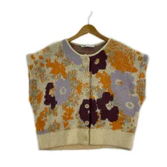 ZARA ザラ 花柄 ニットベスト sizeEUR M/ベージュ系