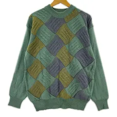 CROCODILE クロコダイル ウール混 ニットセーター sizeL/グリーン