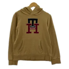 TOMMY HILFIGER トミーヒルフィガー 裏起毛 プルオーバーパーカー size164/ブラウン