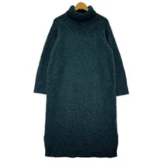 URBAN RESEARCH DOORSアーバンリサーチ ドアーズ タートルネックニットワンピース sizeOne/グリーン