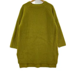 nano universe ナノユニバース スクエアネックニット size38/イエロー系