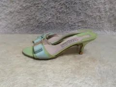 220-225 サルヴァトーレ・フェラガモ エナメル ヴァラ サンダル ヒール6