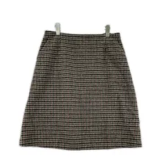 UNTITLED   アンタイトル  総柄ウールスカート size44/ブラック×ベージュ×レッド