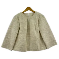 B:MING by BEAMS ビーミングバイビームス タック ツイード プルオーバーカットソー sizeM/ライトベージュ