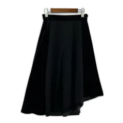 ELLE エル ベロア切替 フレアスカート size36/ブラックのサムネイル
