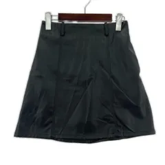 Heather ヘザー フェイクレザースカート sizeS/ブラック
