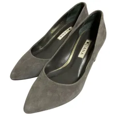 良品 DIANA ダイアナ スエード ポインテッドトゥ パンプス サイズ23cm グレー レディース 古着 中古 USED