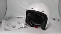 新品SHIRO SH-235 ジェットヘルメット スクラッチドクローム Mサイズ
