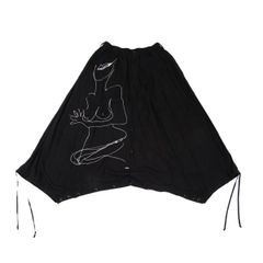 ヨウジヤマモト ブラックスキャンダル 19aw スカルローズ 袴パンツ 3