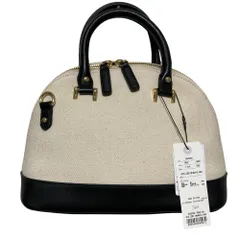 未使用 24SS Noela ノエラ オーガニックコットンラウンドバッグ 2WAY ハンドバッグ ショルダーバッグ 5425204 ブラック キナリ レディース 古着 中古 USED