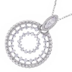 canal 4℃ ネックレス 10金 ピンクゴールド K10PG ハートモチーフ 40cm