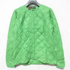 美品 mont-bell モンベル UL ダウン ラウンドネック ジャケット 1101402 S グリーン レディース 古着 中古 USED