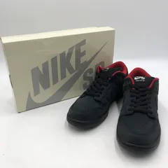 【中古品】Supreme シュプリーム × NIKE SB ナイキ スケートボーディング 別注 コラボ DUNK LOW OG QS HQ8487-001 ダンク ロー オリジナル クイックストライク スニーカー 靴【160-260218-ks-28-tei】