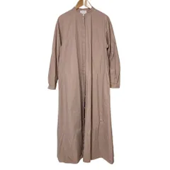 UNITED ARROWS ユナイテッドアローズ バンドカラー ロング シャツワンピース 36 ピンク レディース 古着 中古 USED