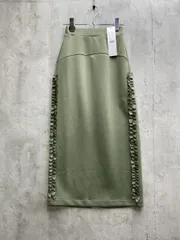新品 tarin arin タリンアリン サイドフリルライン ロング スカート sizeXS/グリーン ■◇レディース