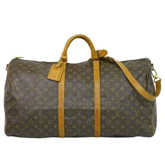 本物 ルイヴィトン LOUIS VUITTON LV キーポルバンドリエール 60 モノグラム 2WAY ボストンバッグ ブラウン M41412 ビトン バッグ 中古・
