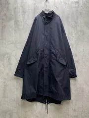 BARK MANHATTAN バークマンハッタン ビッグシルエット コットンナイロン M-65 スタンドネックロングモッズコート sizeL/黒 ■◇メンズ