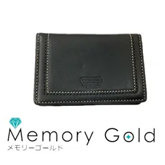 ★COACH コーチ　レザーパスケース(定期入れ/名刺入れ)　ブラック