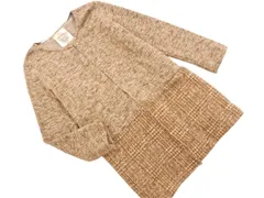 Bou Jeloud ブージュルード 裏起毛 切替 ロング カーディガン size38/ベージュ ◇■ レディース