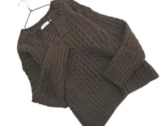 niko and ニコ アンド ウール混 Vネック ニット セーター sizeM/茶 ◇■ レディース