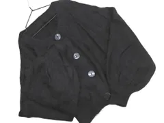 GRL グレイル シャギーニットショート丈 カーディガン sizeF/黒 ◇■ レディース