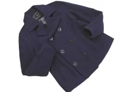 Rhythm of Life リズムオブライフ ユナイテッドアローズ ウール混 ピー コート sizeS/紺 ◇■ メンズ