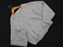 coen コーエン ボリュームスリーブ スパンコール ニット セーター sizeL/グレーxシルバー ◇■ レディース