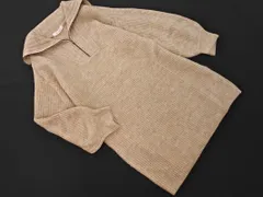 archives アルシーヴ ハーフジップ ニット ワンピース sizeM/ベージュ ◇■ レディースのサムネイル