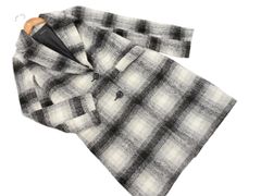 INGNI イング チェック チェスター コート sizeM/白ｘ黒 ◇■ レディース